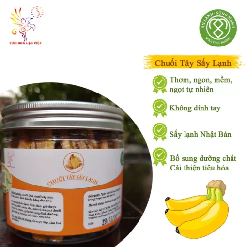 chuối tây sấy lạnh