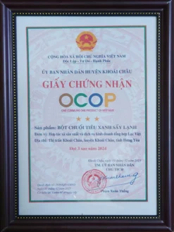 OCOP Bột chuối tiêu xanh sấy lạnh- HTX Lạc Việt